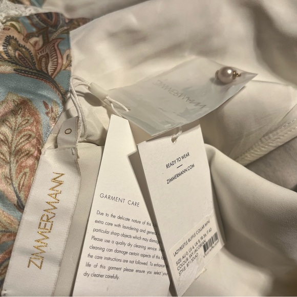 NWT Zimmermann Ladybeetle Ruffle Collar Mini Dress - Picture 5 of 9